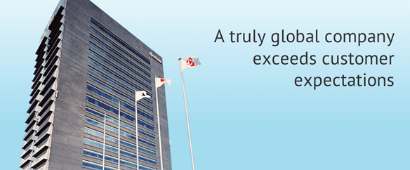 A Truly global company exceeds customer expectations
