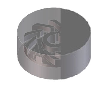 Forming a cylindrical ceramic block