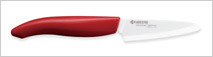 FK-075 WH-RD Paring Knife (3.0" Blade) (Red)