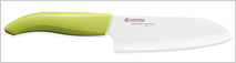 FK-140 WH-GR Santoku Knife (5.5" Blade) (Green)