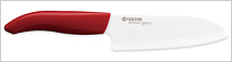 FK-140 WH-RD Santoku Knife (5.5" Blade) (Red)