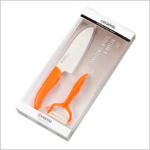 FK-140CP10NOR Santoku Knife & Peeler Set (Orange)