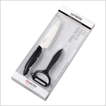 FK-110CP10NBK 4.5"Utility Knife & Peeler Set(Black)