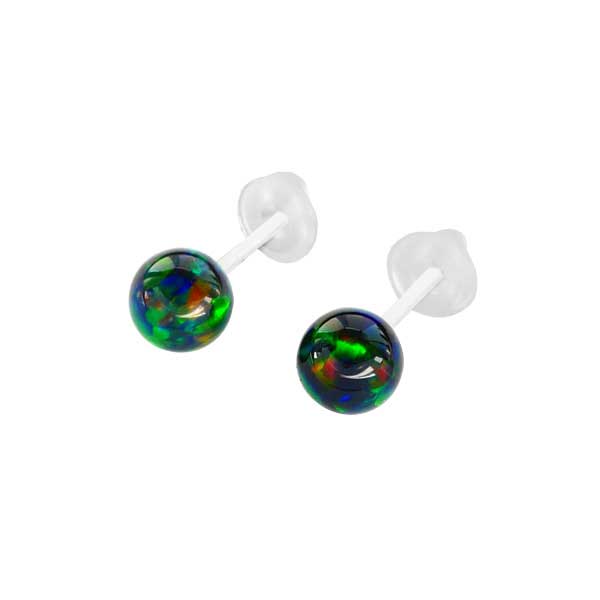 Black Opal Ceramic Earrings 01