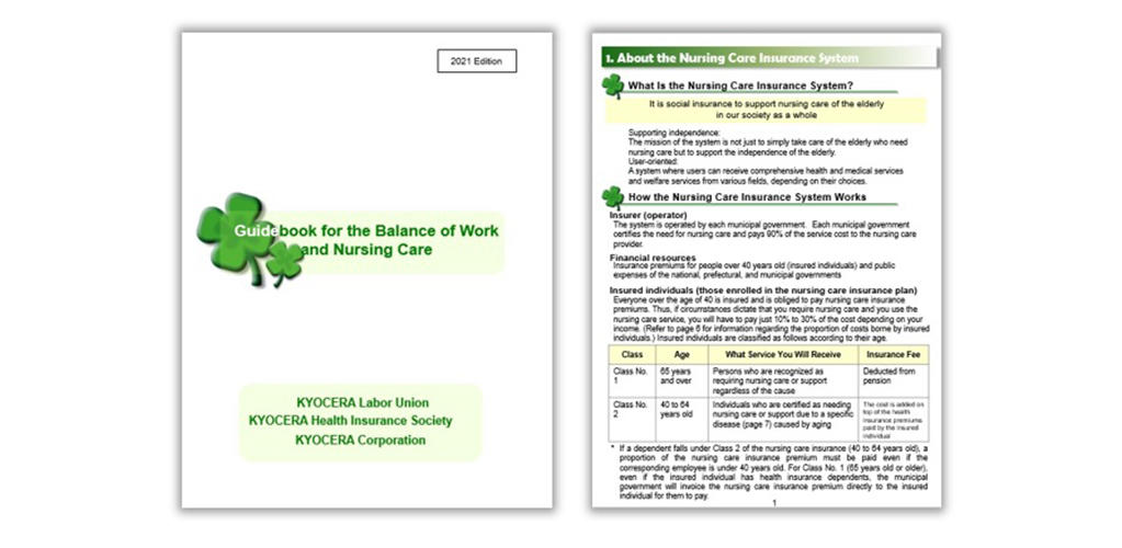Photo: Guidebook for the Balance of Work and Nursing Care