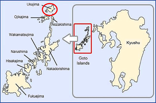 Image: Map of the Goto Islands