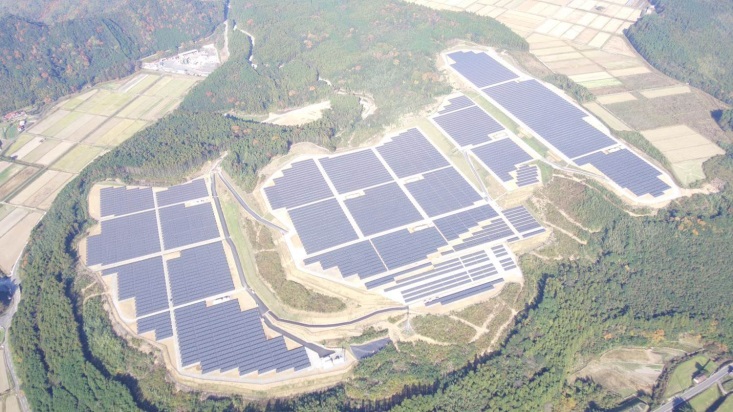 Image: 21.1MW solar power plant in Hagi City