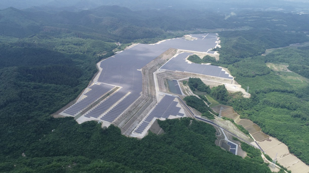 Image: 28MW solar power plant in Miyagi Prefecture