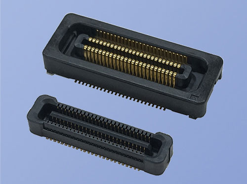 5655 Series Board-to-Board connectors feature a 4mm stacking height and 0.5mm-pitch