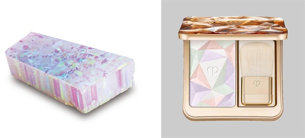 Photo: Kyoto Opal Rough Stone (left) and the The Luminizing Face Enhancer  (right) released by Clé de Peau Beauté