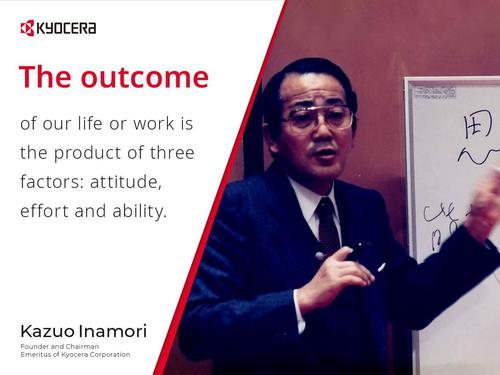 >Kazuo Inamori's Formula for Success