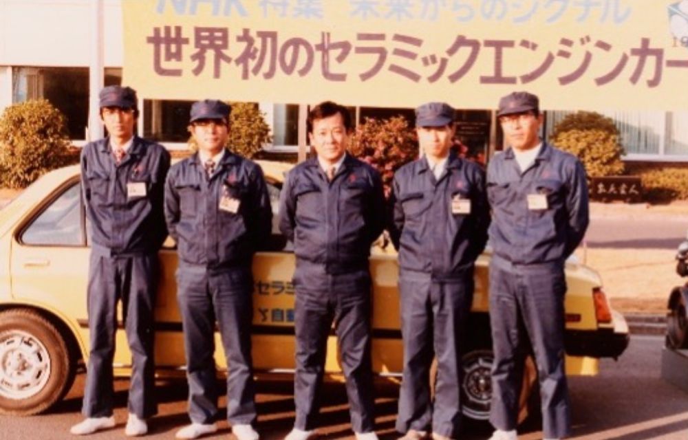 The ceramic engine development team featured on NHK