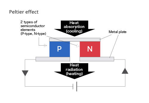 Peltier module (Thermoelectric module) - Energy Conversion Devices