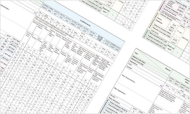 Material Characteristics Table