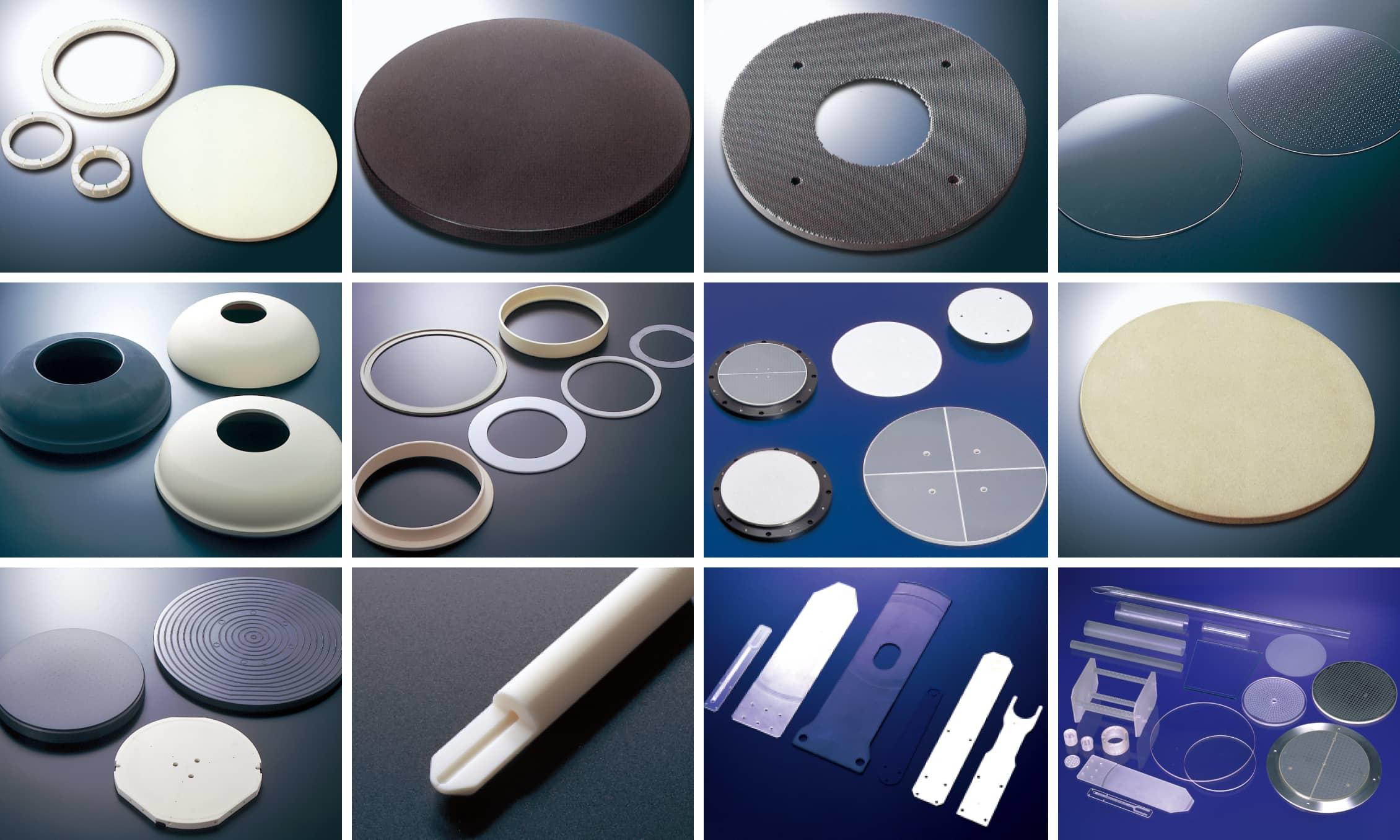 Fine ceramic components used in semiconductor manufacturing equipment