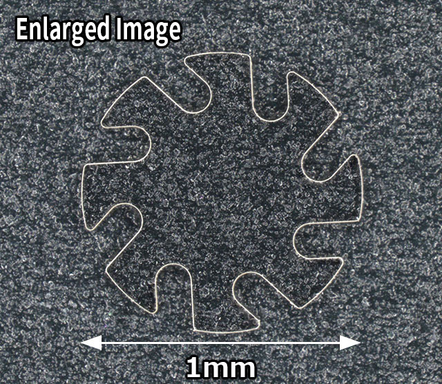Sample of Irregular Shape Machining