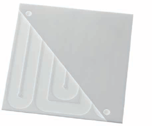 DN: 20x20x2.5mm Adhesive Laliva TV set-top box heat sink Insulation ceramic sheet silicon carbide ceramic sheet 2020 plane corrugated dot point
