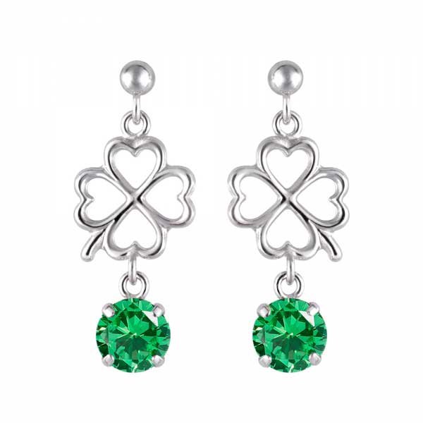 Emerald Ceramic Earrings 01