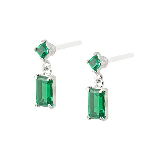 Emerald Ceramic Earrings 02