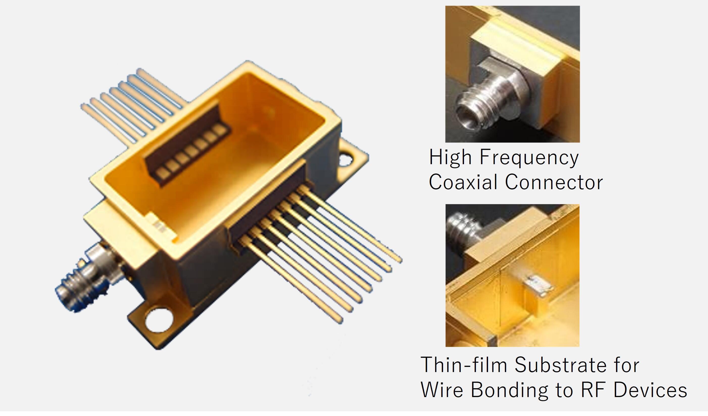 Package with High-Frequency Coaxial Connector