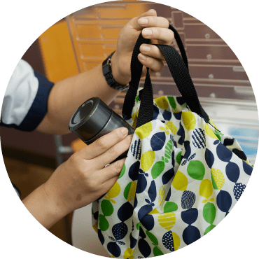 Reusable bag and personal travel mug