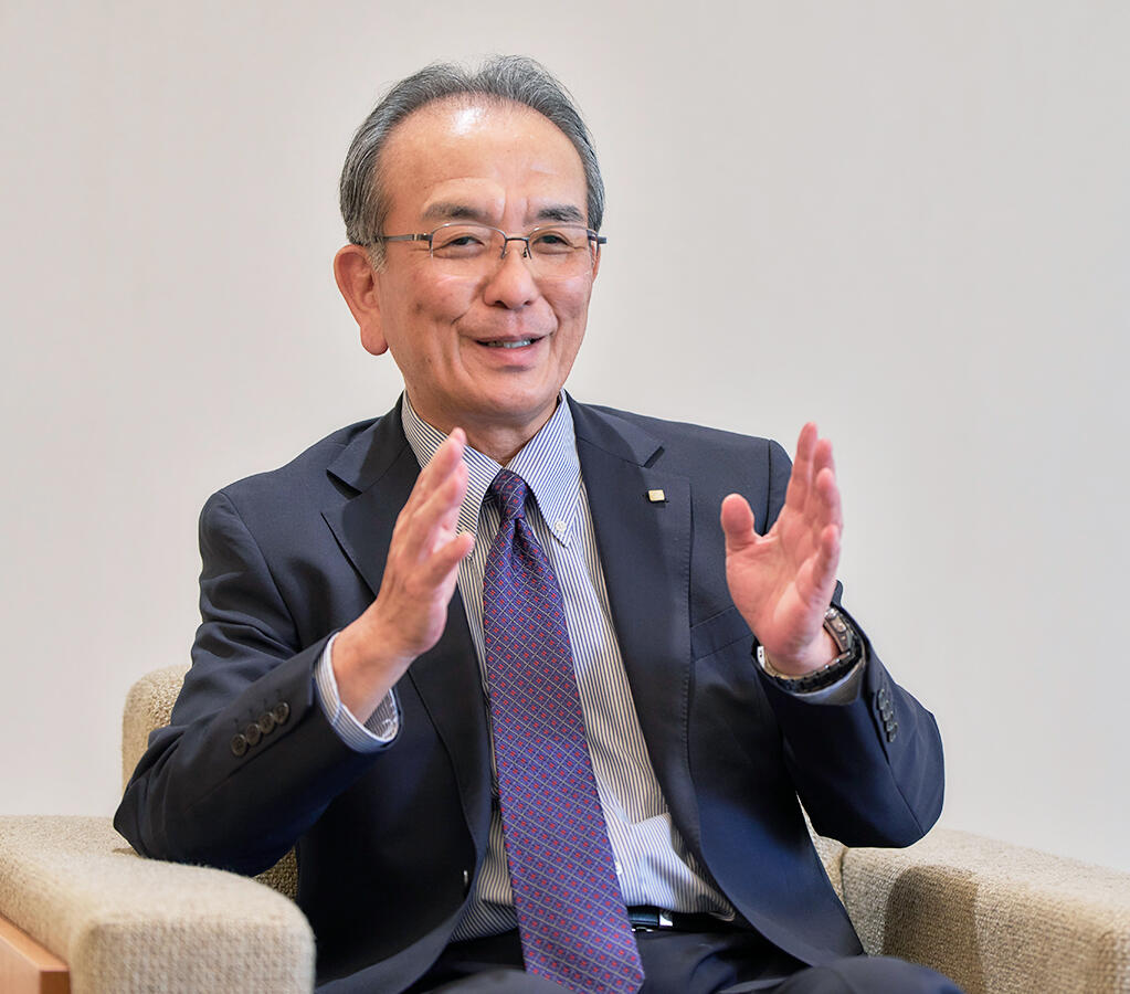 image: President and Representative Director, Hideo Tanimoto