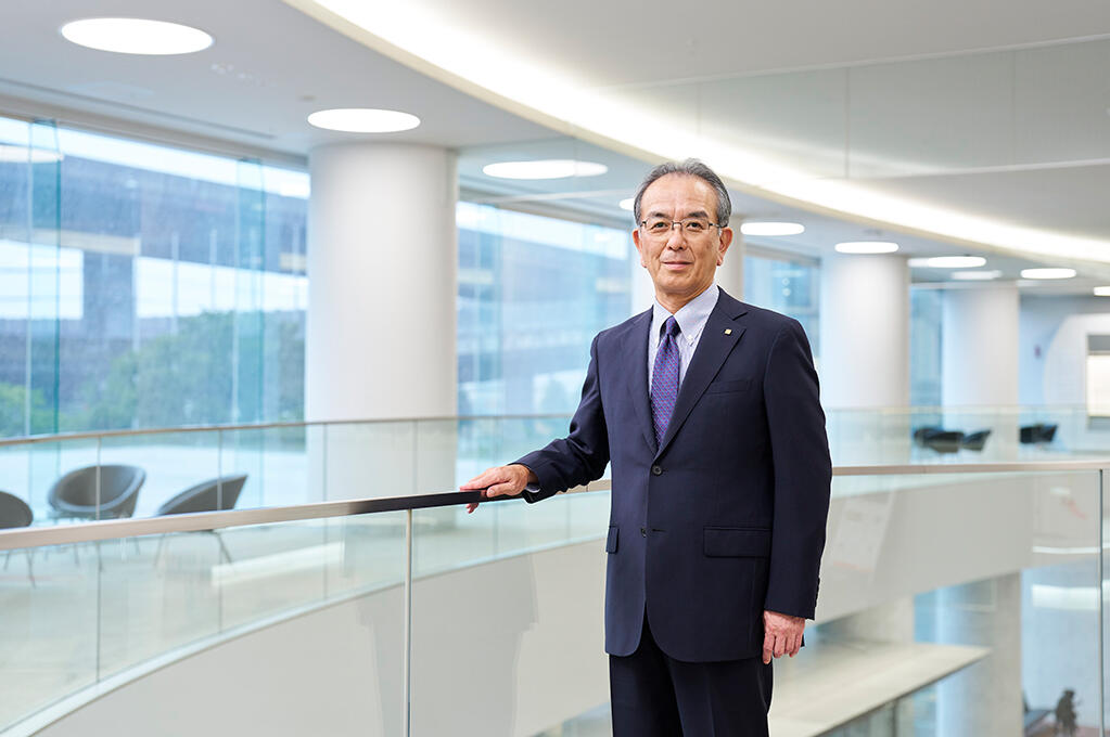 image: President and Representative Director, Hideo Tanimoto