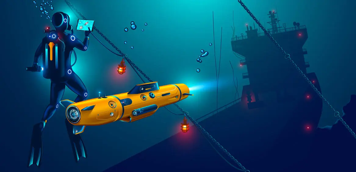 The image of underwater communication