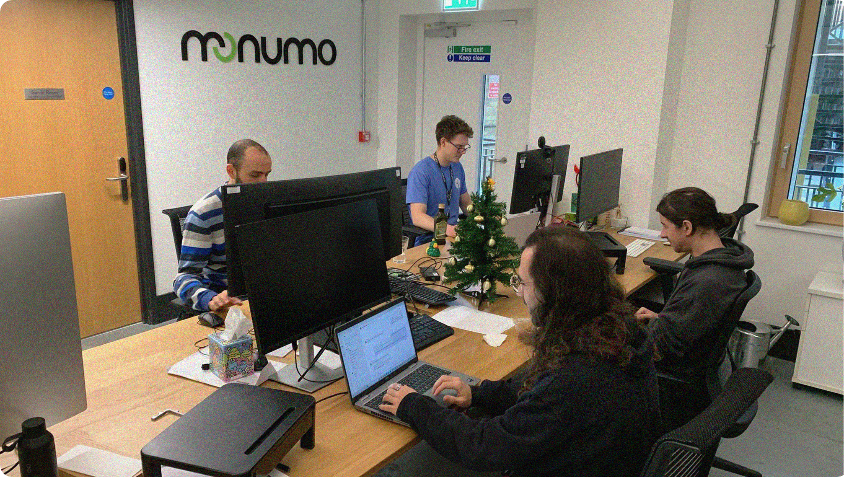 Inside the Monumo office. 