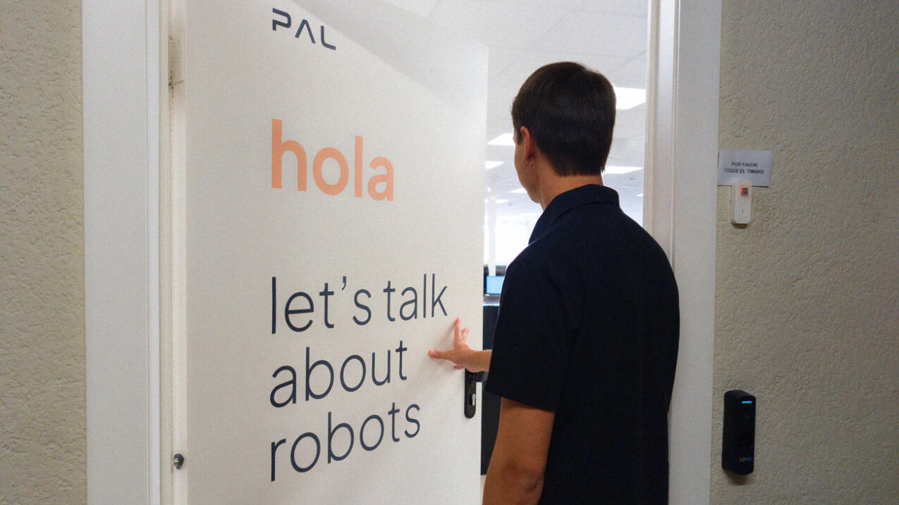 Thomas opens the door